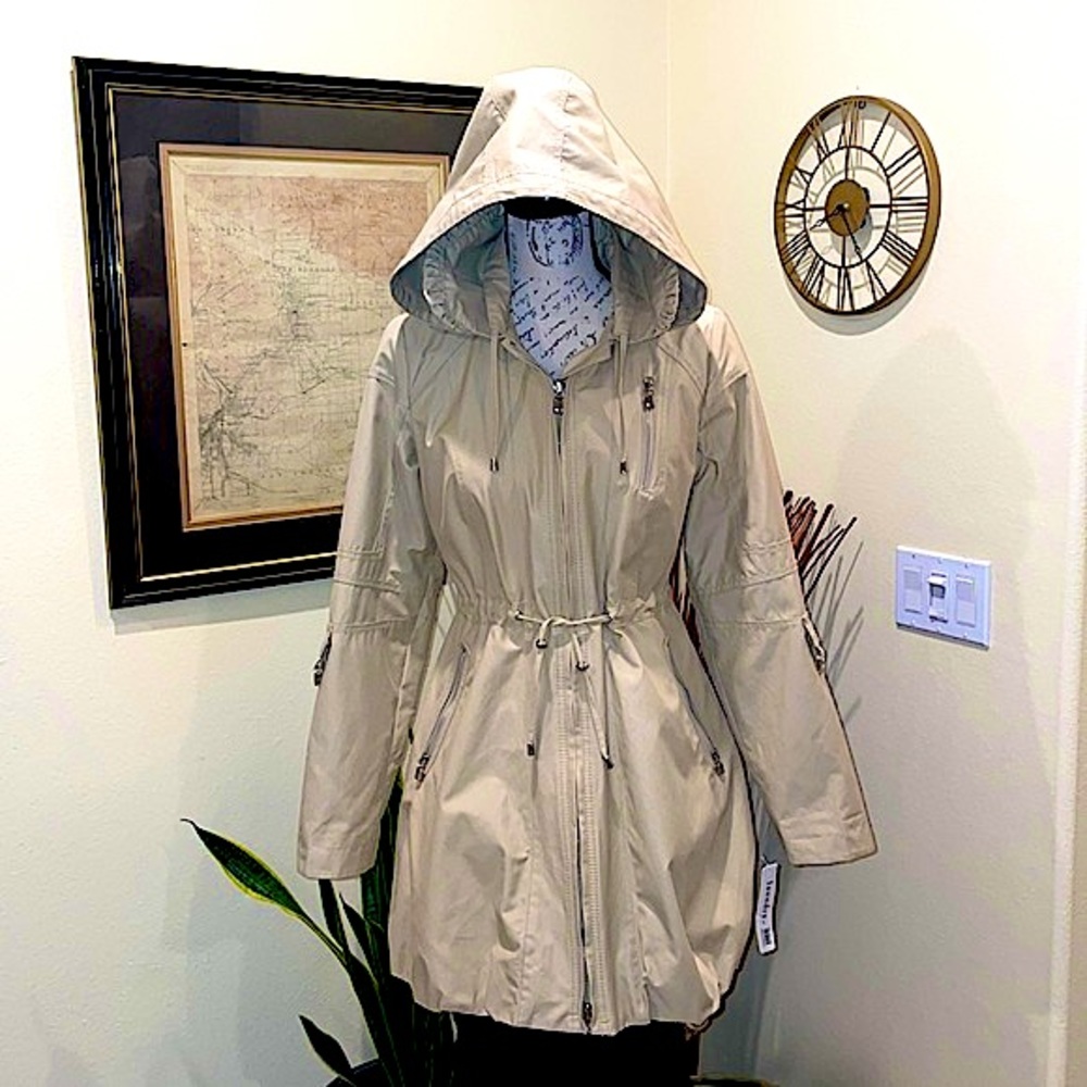 NWT Laundry Hooded Raincoat Coat